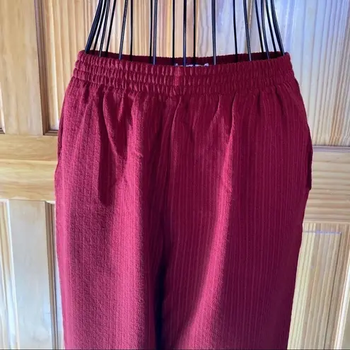Vintage Napa Valley Cropped Pant Set Red Size S/M