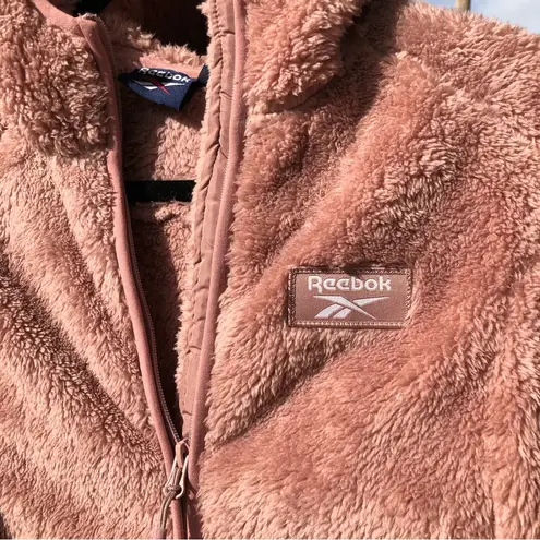 Reebok  Plush Fleece Hooded Jacket Dusty Rose M