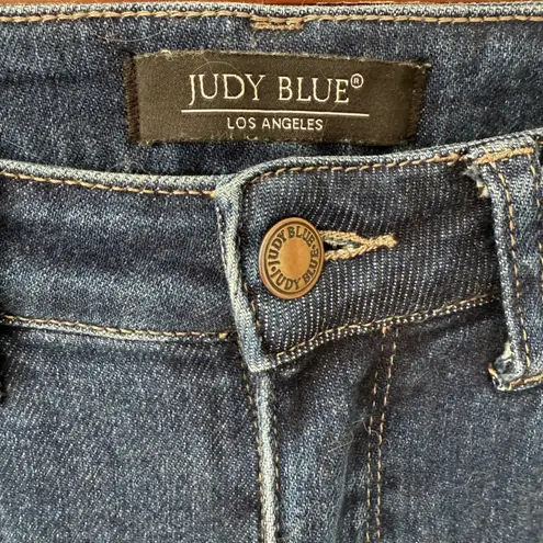 Judy Blue Women's Betsy Hi-Rise Cropped Straight Fit w/ Side Slit Jeans Sz 7/28