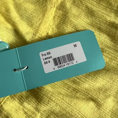 Melissa Odabash Womens Medium Fru Lemon Yellow Swim Beach Dress Tiny Flaw