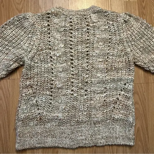 Matilda Jane Good Hart Wool Blend Crochet Open Knit Sweater Women’s Size M Boho