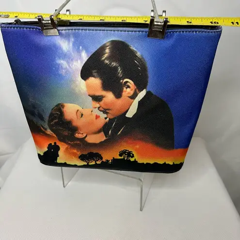Vintage Gone with the Wind Purse Embellished with Rhinestones Blue