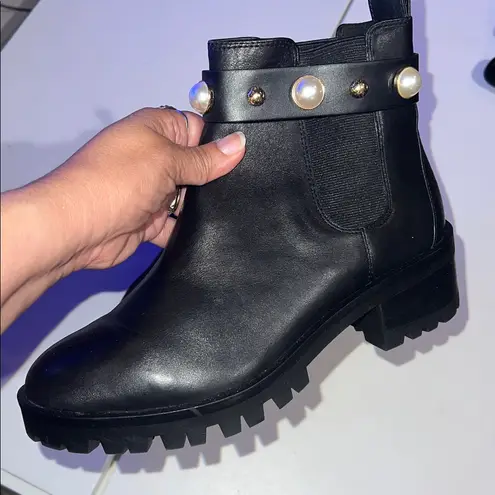 Karl Lagerfeld Karl Lagerfield Pola Chelsea boots size 8.5 studded strap