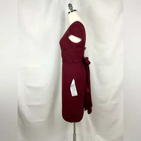 Dress the Population  Dana Dress Bodycon Sheath Burgundy Cocktail Sz Med New