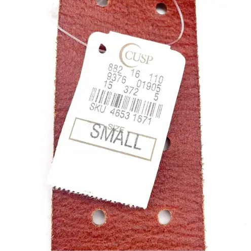 NWT Linea Pelle Brown Genuine Leather Belt Size Small Double Prong Buckle NEW