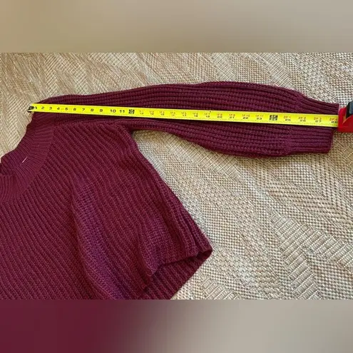 No Comment Women's Red Knit Pullover Sweater,Size Small