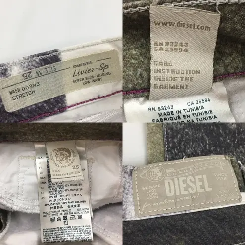 Diesel Livier SP Low Waist Super Slim Jeggings