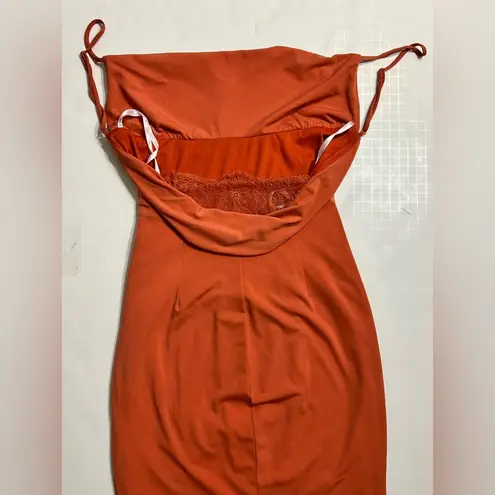 Katie May NWT
Surreal Cowlneck Gown - Rust, size XS