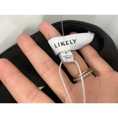 Likely Crissy Gown Black Cut-Out Halter Maxi Size 4 NWT