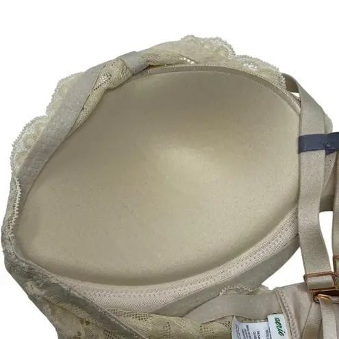 Aerie  Beige Real Power Wireless Push-Up Plunge Racerback Lace Bra Size 36D NEW thumbnail 12