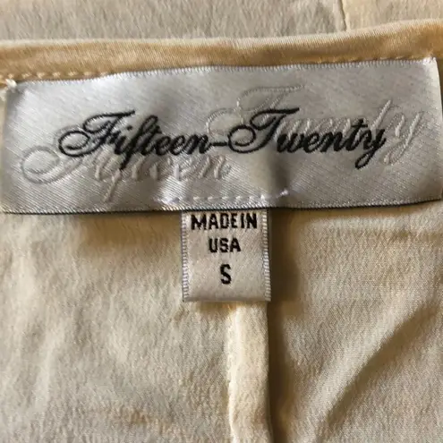 Fifteen Twenty Fifteen-Twenty Silk Tie Waist Top Hummingbirds S