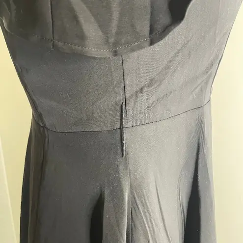 Blingor Women's Black Gold Botton Cap Sleeve Off Shoulder Sheer Slash Neck Sz M Size M