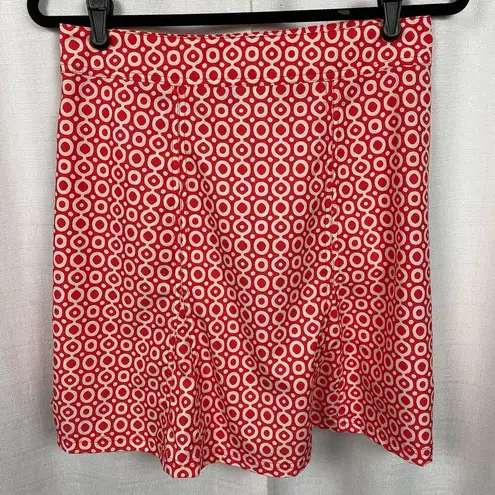Ripskirt Hawaii Red&White Circle Print Mini Skirt Sz.S Red