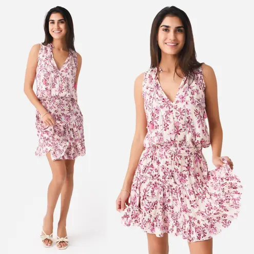 Poupette St. Barth Clara V Ruffled Tier Mini Dress