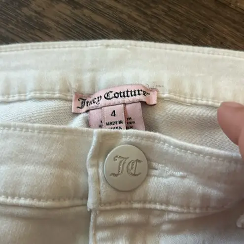 Juicy Couture  White Denim Skinny Jeans Size Size 4 Skinny leg