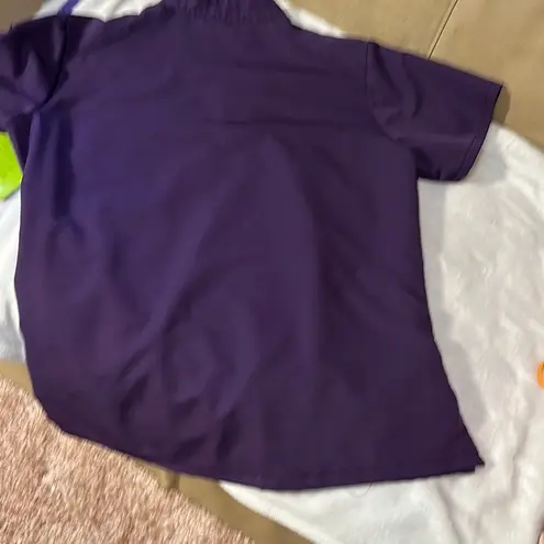 Purple Short Sleeve Zip