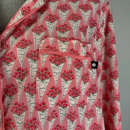 Kate Spade  Pink and Red Bouquet Pajamas, Sz M