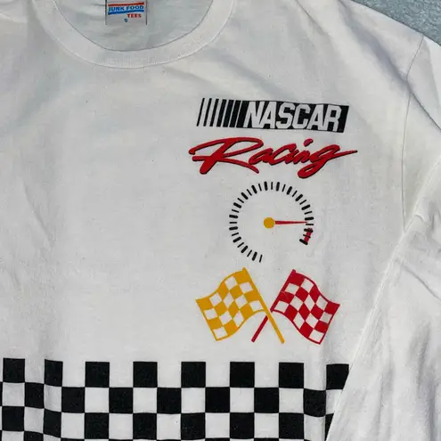 NASCAR Long Sleeve Graphic Tee White