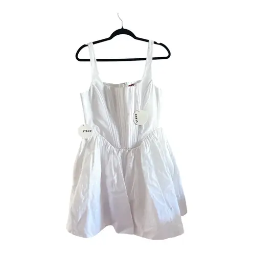STAUD landscape Corset Fit Flare Mini Dress Size 12