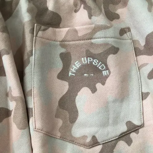 Anthropologie  The Upside Rosie Majors Track Joggers Camo Pink NEW