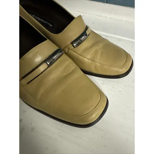 Liz Claiborne Vintage 90’s Y2K  Tan Women’s Shoes Size 8M Chunky‎ Heel