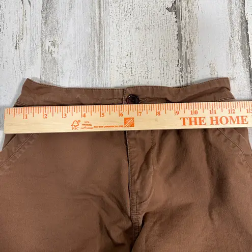 Pact Cropped Chino Pants XS | Light Brown | Organic Cotton | Elastic | MSRP $68
