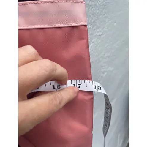 GO! SAC Nylon Tote Bag Colorblock Lightweight Travel Gym Beach Shopper Pink