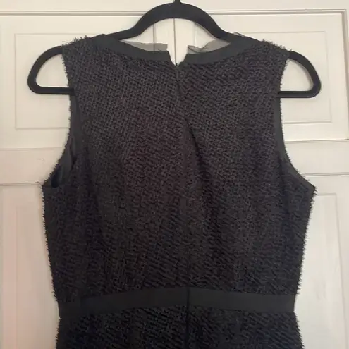 Max and Cleo black textured faux wrap dress 6