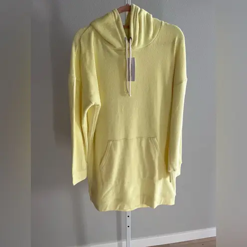 Outerknown Women's Hightide Hooded Terrycloth Swim Coverup Casual Dress Sz M NWT Yellow Size M