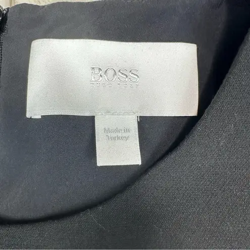 Hugo Boss Boss Asymmetrical Shoulder Little Black Knee Length Dress, 6