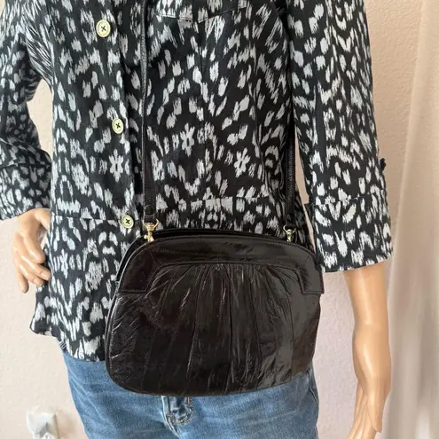 Lee Sands EEL Skin Elegant Black Women's Clutch