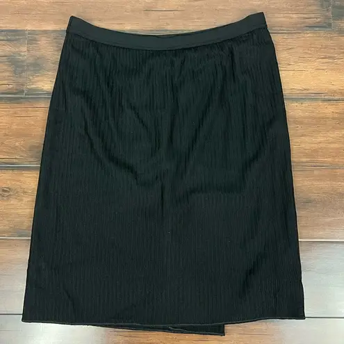 Missoni Faux Wrap Ribbed Black Skirt - Size IT 42/ US 6