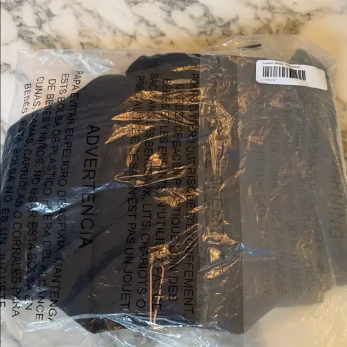 Quince NWT 100% European Linen Button Front Black Dress Sz XL