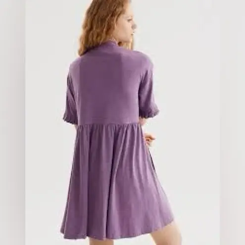 Lazy Oaf Blue Frilly Hearts Dress Babydoll Dress