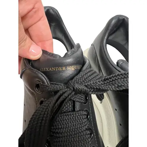 Alexander McQueen Black Leather Platform Sneakers Sz. 39.5 (US 9.5)