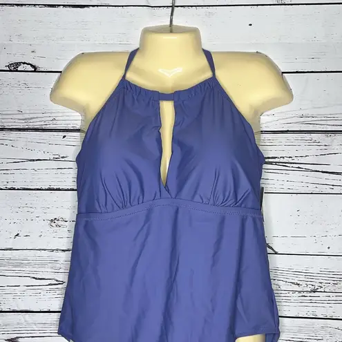 Raisin's Curve NWT Size 16W Purple/Blue One Piece Halter Bathing Suit Swimsuit