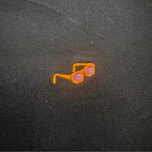 Rafaella Vintage Little Black Dress Y2K Unique Embroidered Colorful Sunglasses M