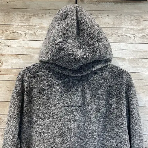 White Mark Cozy Collection Womens 2XL Jacket Gray Zip Hooded Sherpa Lounge NWT Size XXL