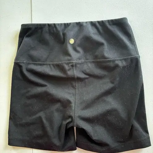 Yogalicious Lux Black Athletic Bicycle Shorts Womens Small Pull On Spandex