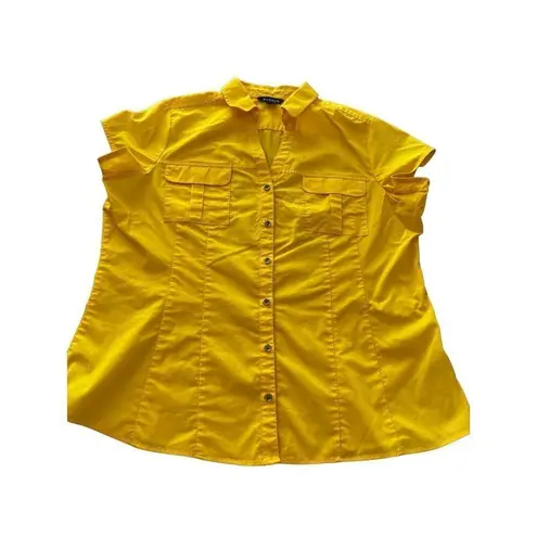 George Studio Yellow Blouse size 16