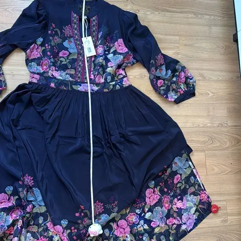 Johnny Was NWT VALERIA SILK MAXI DRESS PXL