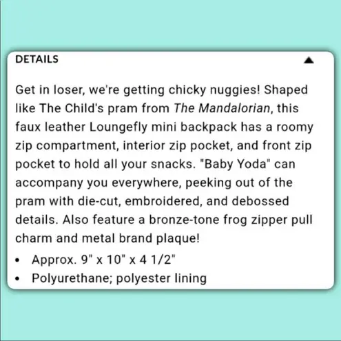 Lounge Fly Star Wars Grogu Backpack