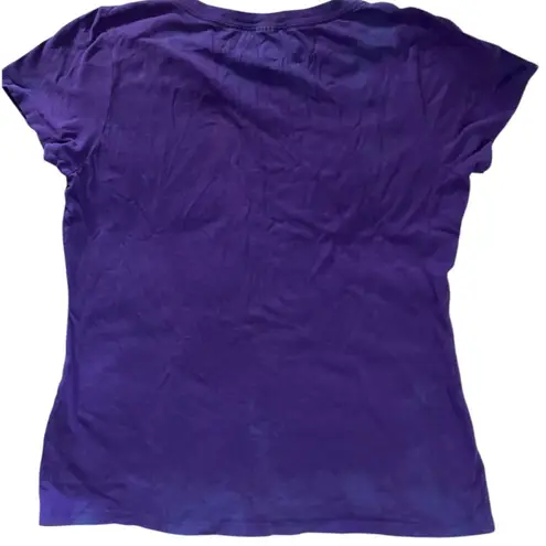 Barbie Mattel Gold Model Graphic Purple T Shirt Size Large Barbiecore Girlycore