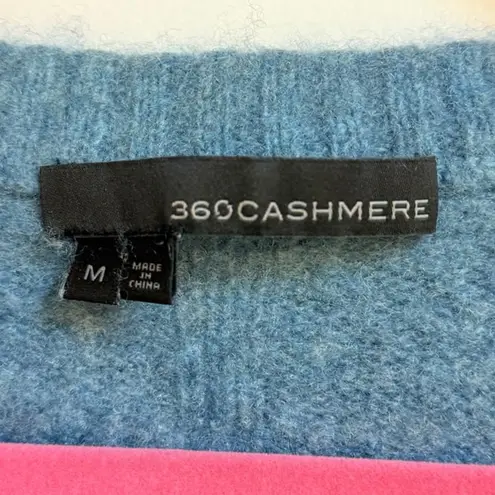 360 Cashmere Sweater Medium Cozy Warm Soft V Neck Cropped Preppy