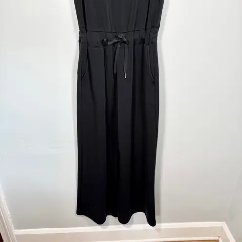 Spanx  AirLuxe Wide Leg Sleeveless Jumpsuit Black XL Tall Travel Comfy Pockets thumbnail 7