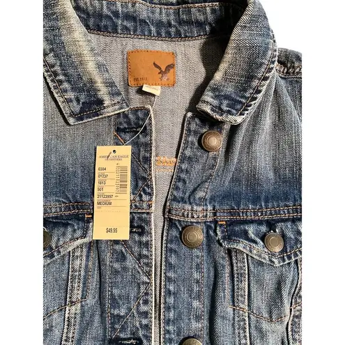 American Eagle NWT  Women’s Medium Denim Vest‎ Style 1813