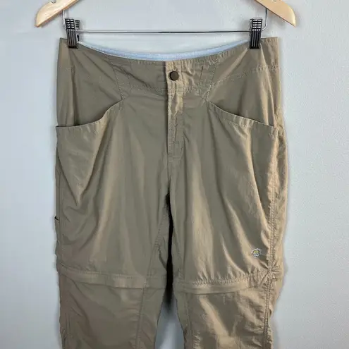 Mountain Hardwear  Convertible Pants Shorts 8/30 Women Nylon Khaki Hiking Outdoor