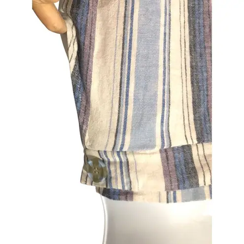 D. Jeans Definitions by Lagenlook Boho Striped Linen Blend Pant size L