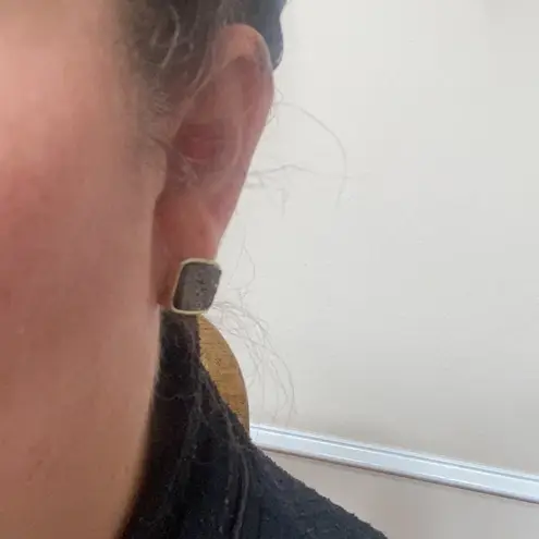 Katie Joelle druzy stud earrings Gray