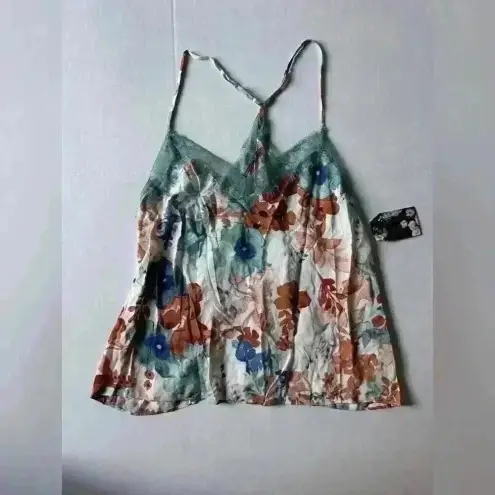 Midnight Bakery 100% Rayon Sleepwear Floret‎ Cami Pajama One Piece Size L. Green Size L